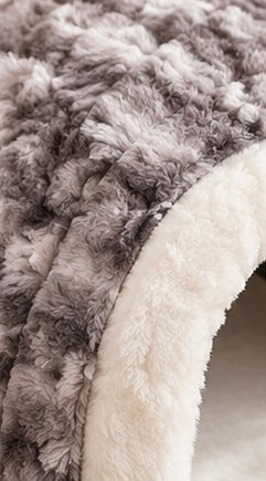 Hooded Pet Cave Bed