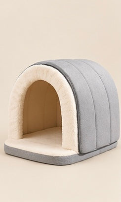 Hooded Pet Cave Bed