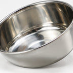 Tilted Steel Cat Bowl, stainless steel bowl on a raised 15° tilted stand (photo 3 of 10)