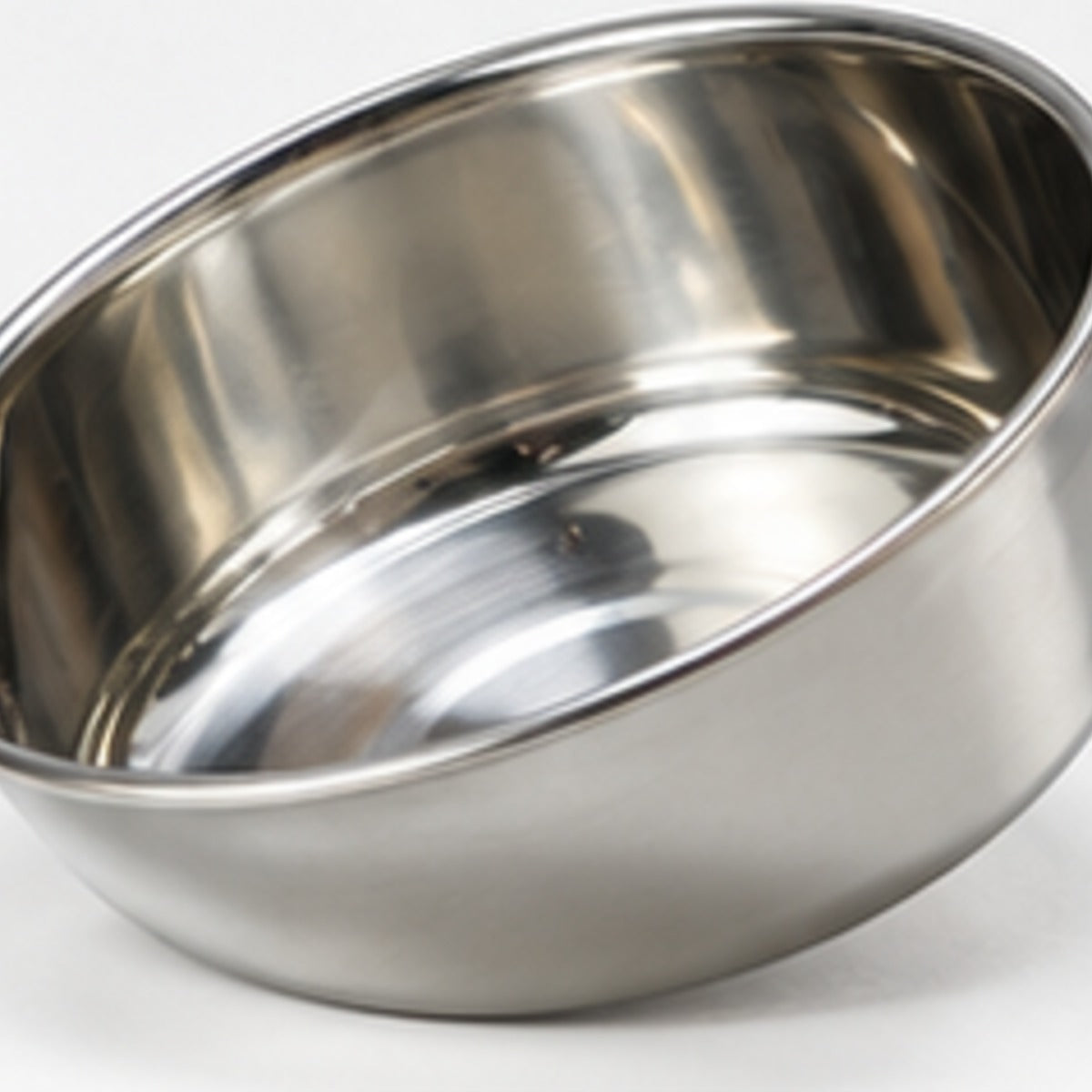 Tilted Steel Cat Bowl, stainless steel bowl on a raised 15° tilted stand (photo 3 of 10)